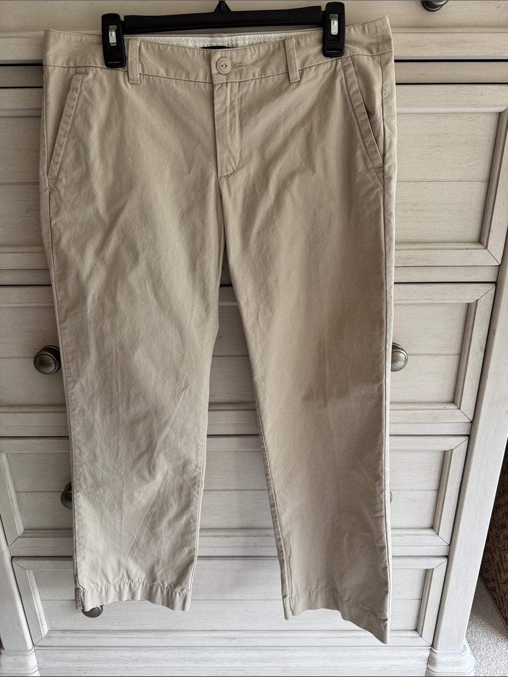 Vintage GAP Straight-Leg Women's Chinos in Light Beige SZ 8P